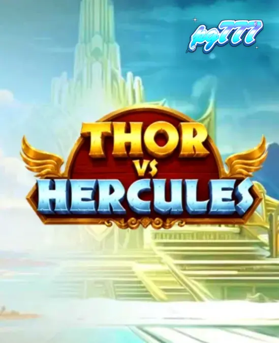 Tampilan antarmuka seluler slot Thor vs Hercules yang menampilkan dua karakter mitologi.